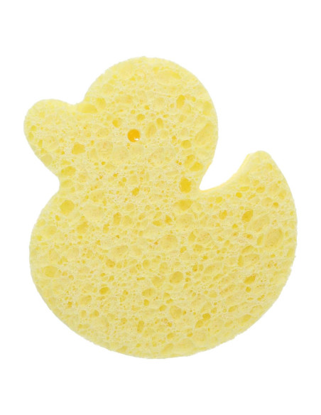 Esponja de Baño Linda Pato Amarillo Minkissy 12x10cm Suave