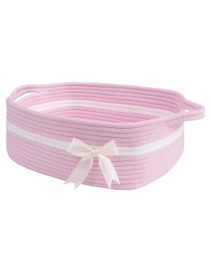 Cesta de Almacenamiento Rosa CHICVITA 33x24.9x12.4 cm