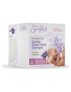 Esponjas de Baño para Bebés Cleanspired 3 Contenedores Lavanda