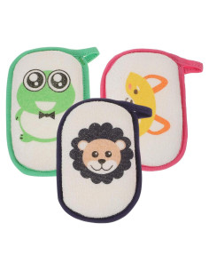 Esponjas de Baño Suaves para Bebés JECOMPRIS - 3 Pcs