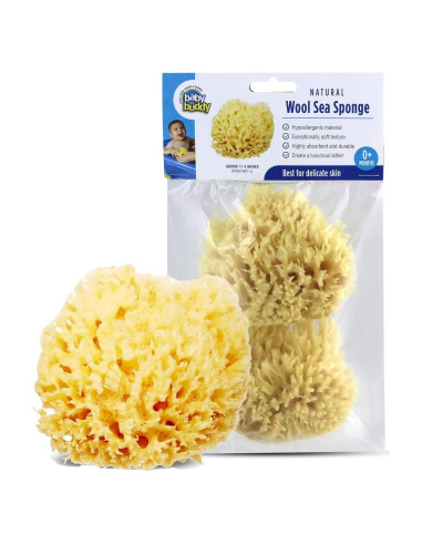 Esponja de Mar Natural Baby Buddy - Ultra Suave 2 Unidades