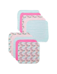 Conjunto de Toallitas de Lavado Spasilk 10 Piezas Coral Rosa