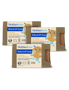 Jabón de Castilla Suave Motherlove 3 Unidades Avena Orgánica