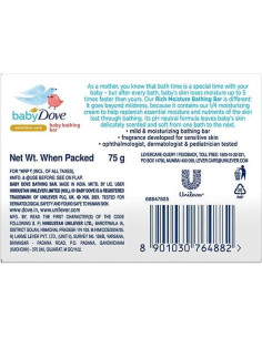Barra de Baño Hidratante Baby Dove 75g - Para Todo Tipo de Piel 2