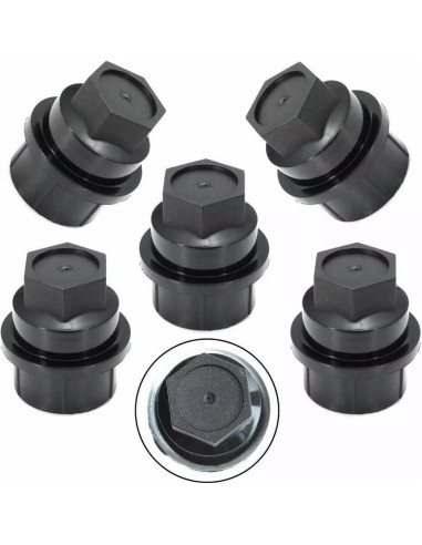 Cubiertas de Tuercas de Rueda Hunting Horse 20 Pcs Negro