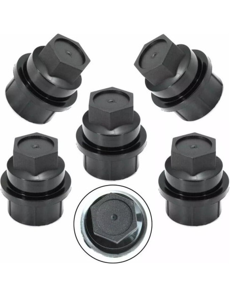 Cubiertas de Tuercas de Rueda Hunting Horse 20 Pcs Negro