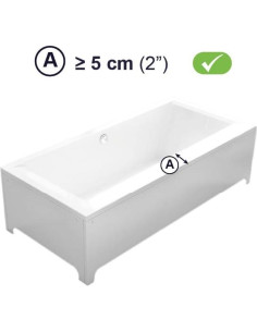 Barra de Agarre Ajustable PEPE Movilidad para Bañera 36.8-42.4 cm 2