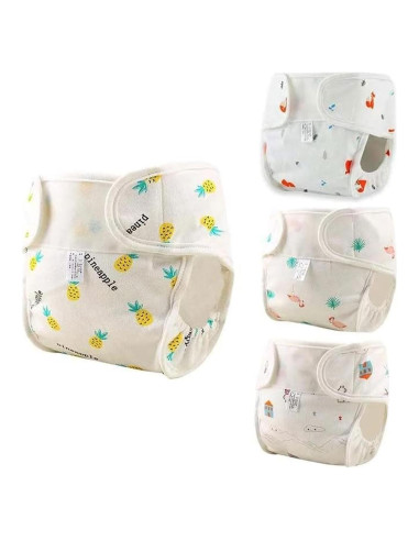 Pañales Reutilizables para Muñecas Reborn JIZHI 4 Pcs 43-61 cm