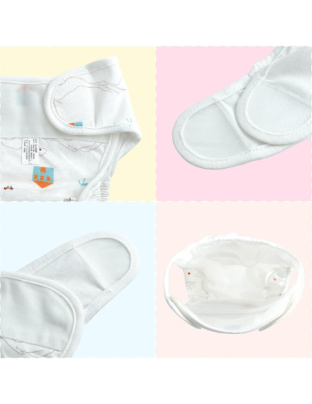 Pañales Reutilizables para Muñecas Reborn JIZHI 4 Pcs 43-61 cm