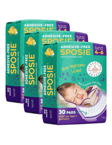 Almohadillas Aumentadoras Sposie para Pañales Nocturnos 90 ct
