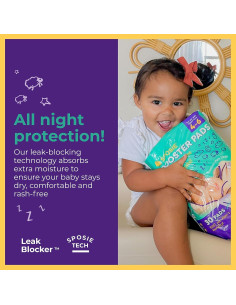 Almohadillas Aumentadoras Sposie para Pañales Nocturnos 90 ct 2
