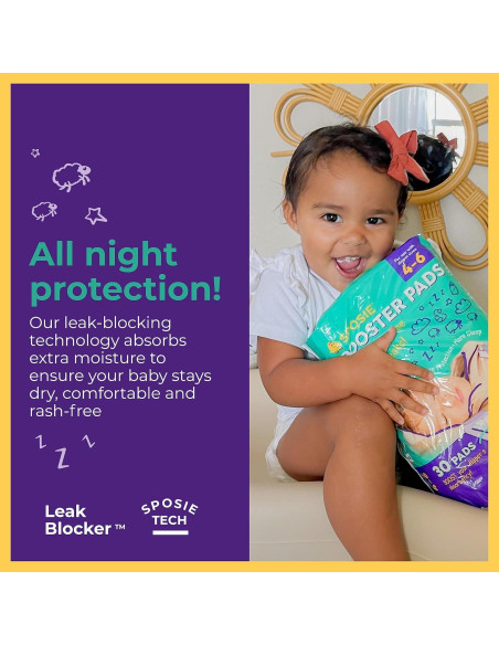Almohadillas Aumentadoras Sposie para Pañales Nocturnos 90 ct
