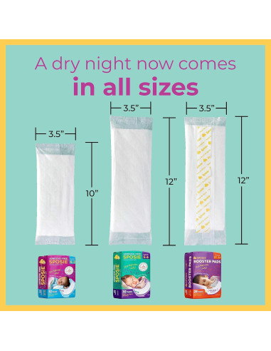 Almohadillas Aumentadoras Sposie para Pañales Nocturnos 90 ct