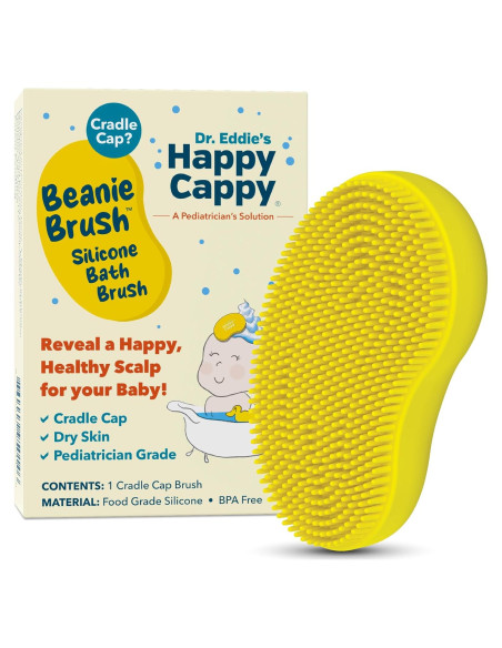 Cepillo Beanie Happy Cappy - Cuidado de costra láctea bebé