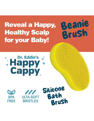 Cepillo Beanie Happy Cappy - Cuidado de costra láctea bebé