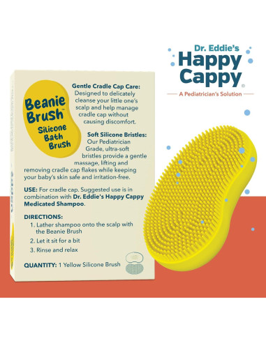 Cepillo Beanie Happy Cappy - Cuidado de costra láctea bebé