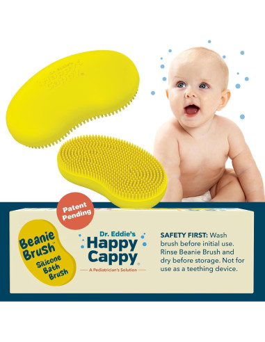 Cepillo Beanie Happy Cappy - Cuidado de costra láctea bebé