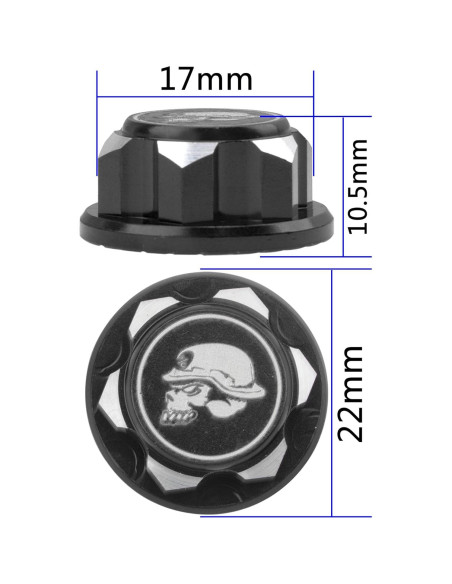 Adaptadores de tuercas de rueda 17mm Vgoohobby para RC