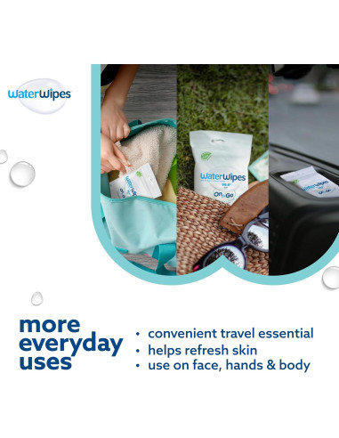 Toallitas Húmedas WaterWipes Sensitive+ 224 Unidades Hipoalergénicas