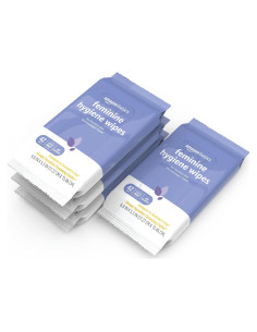 Toallitas de Higiene Femenina Amazon Basics, 168 Unidades, pH Equilibrado