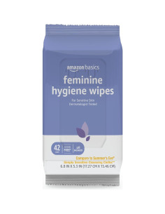 Toallitas de Higiene Femenina Amazon Basics, 168 Unidades, pH Equilibrado 2