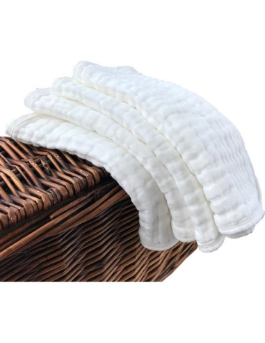 Paños de Eructo Grande 4 Pack Synrroe 100% Algodón Absorbentes