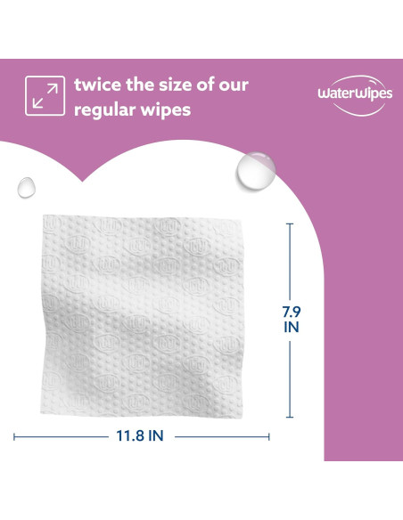 Toallitas Húmedas WaterWipes+ para Cuerpo e Íntimas 90 Unidades
