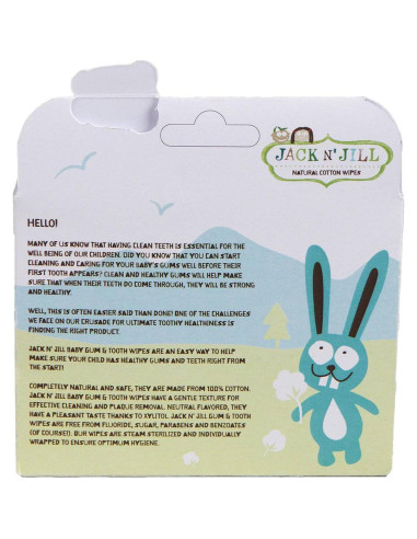 Toallitas para Bebés Jack N' Jill - Algodón Suave - 25 Unidades