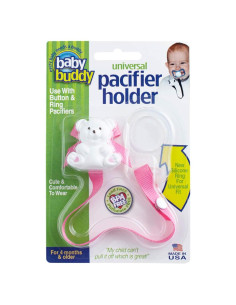 Clip para Chupete Baby Buddy Rosa Universal 13.7x8.9 cm