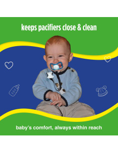 Clip para Chupete Baby Buddy Rosa Universal 13.7x8.9 cm 2