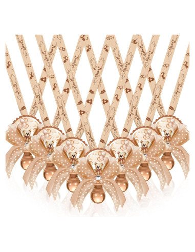 Hotop 36 Collares de Chupete Acrílico Baby Shower Niña