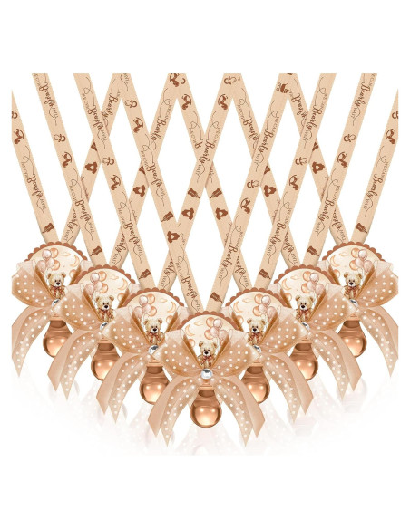 Hotop 36 Collares de Chupete Acrílico Baby Shower Niña