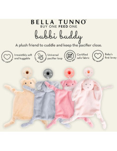 Porta Chupete Elefante Bella Tunno 0+ meses Suave y Desmontable 2