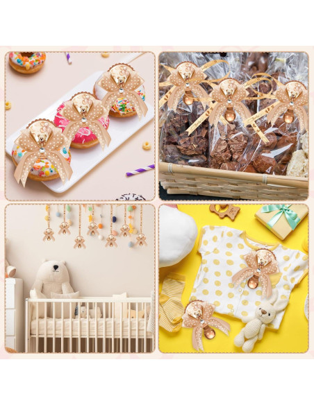 Hotop 36 Collares de Chupete Acrílico Baby Shower Niña