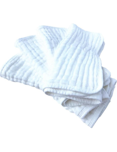 Paños de Eructo Grande 4 Pack Synrroe 100% Algodón Absorbentes