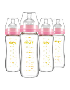 Botella de Alimentación de Leche Materna Matyz 4 Pzas Vidrio 236 ml
