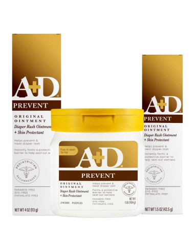 Ungüento A+D para Erupciones de Pañal 453.6 g y 113.4 g