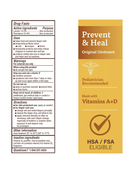 Ungüento A+D para Erupciones de Pañal 453.6 g y 113.4 g
