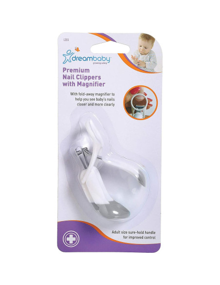 Cortauñas Deluxe Dreambaby con Lupa Ergonómica