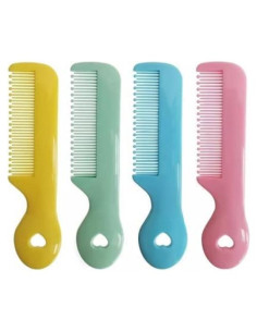 Paquete de 4 Peines para Bebés Htppzjr - Cuidado Suave Cuero Cabelludo