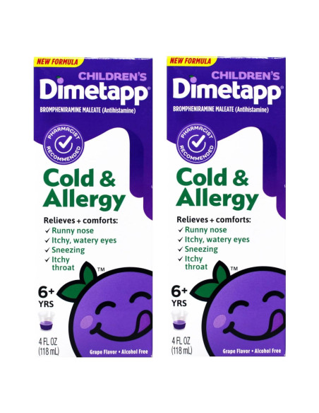 Dimetapp Elixir Líquido para Niños 118 ml - Resfriado y Alergia