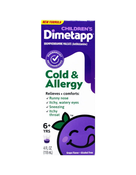 Dimetapp Elixir Líquido para Niños 118 ml - Resfriado y Alergia