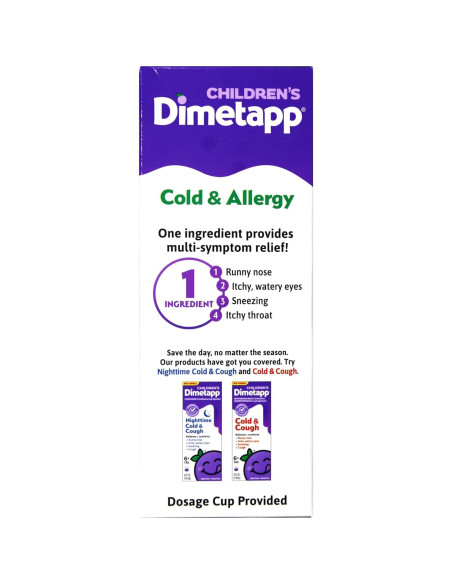 Dimetapp Frío y Alergia Líquido Niños 236.6 ml Sabor Uva