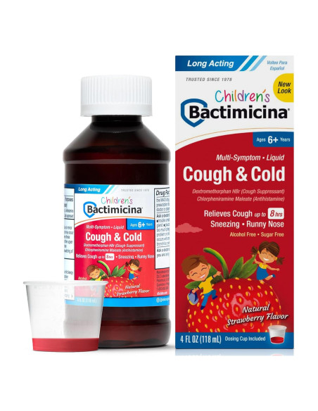 Bactimicina Jarabe para la Tos Infantil 118 ml Sabor Fresa