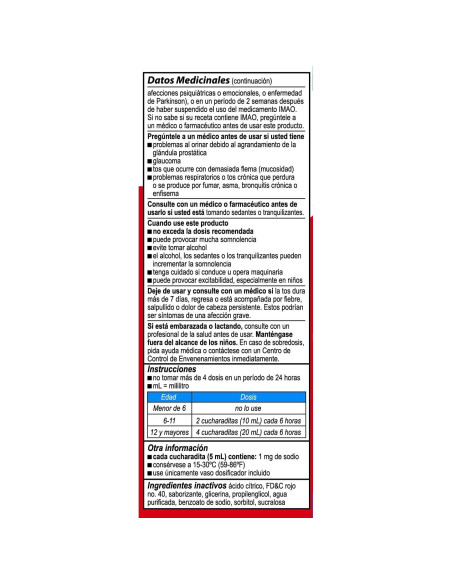 Bactimicina Jarabe para la Tos Infantil 118 ml Sabor Fresa