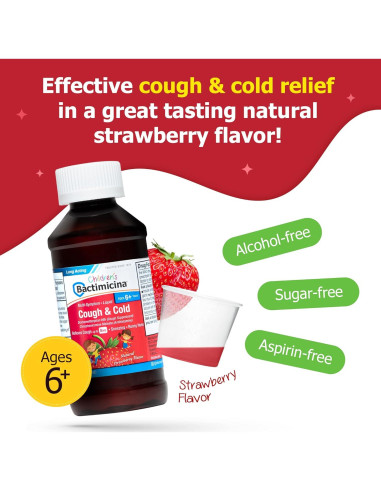 Bactimicina Jarabe para la Tos Infantil 118 ml Sabor Fresa