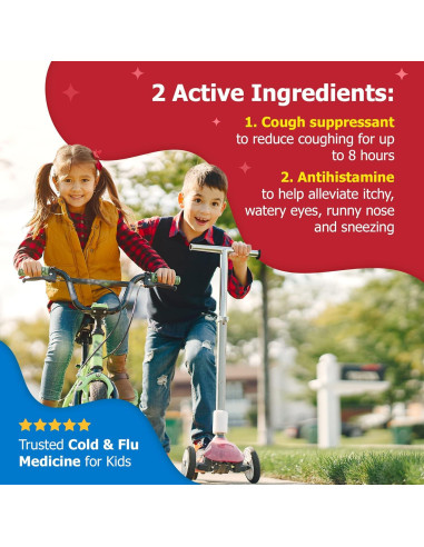 Bactimicina Jarabe para la Tos Infantil 118 ml Sabor Fresa