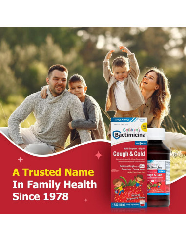 Bactimicina Jarabe para la Tos Infantil 118 ml Sabor Fresa