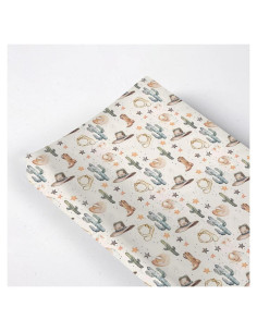 Funda de Cambiador de Bebé Kuphi con Estampado Oeste 81x41 cm