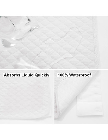 Forro de Cambiador de Bebé Boulevard Agradable 68.6x33 cm Blanco